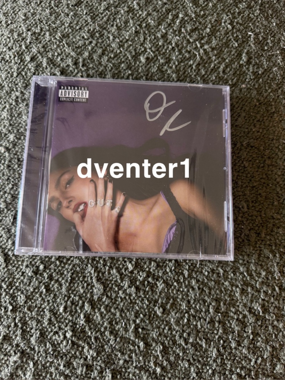 Olivia Rodrigo signed guts CD